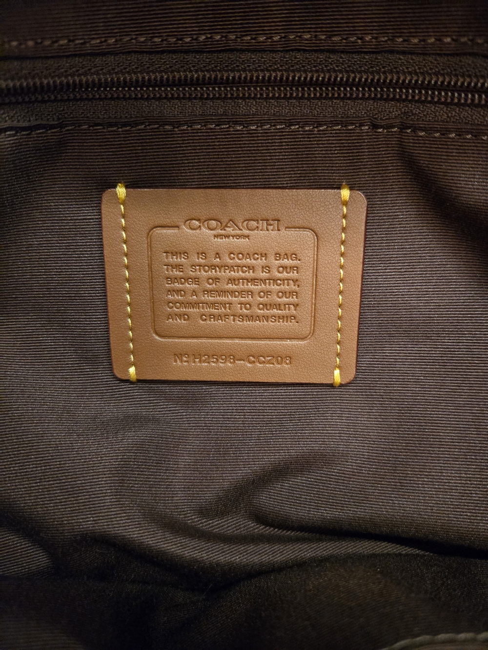 Coach Easton Tote Bag in Signature Chenille NEVER USED *NWOT - Picture 10 of 10